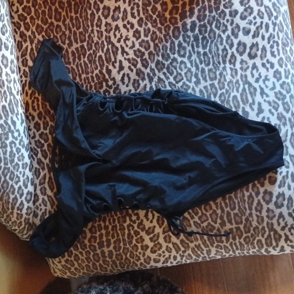 1 piece lace up sides bathing suit